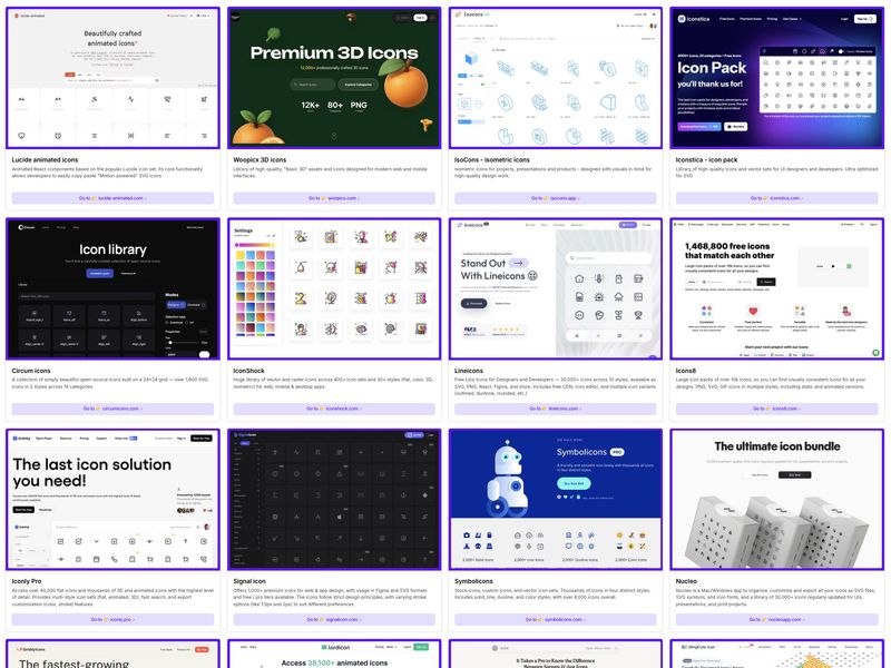 My favorite icon libraries