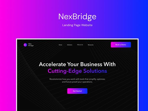 NexBridge Website -Landing Page Design