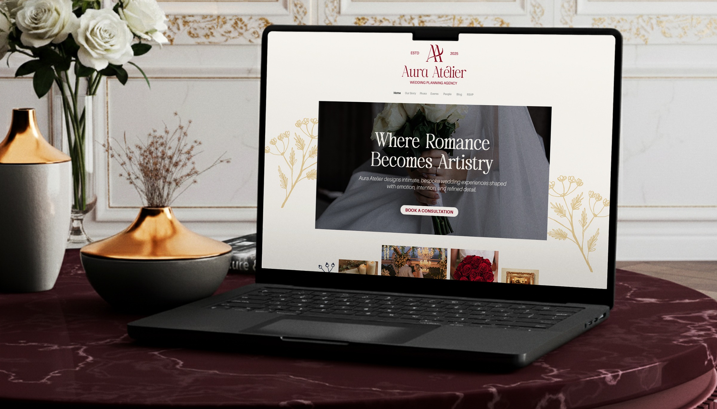 Aura Atelier | Wedding Planning Brand Identity Image 14