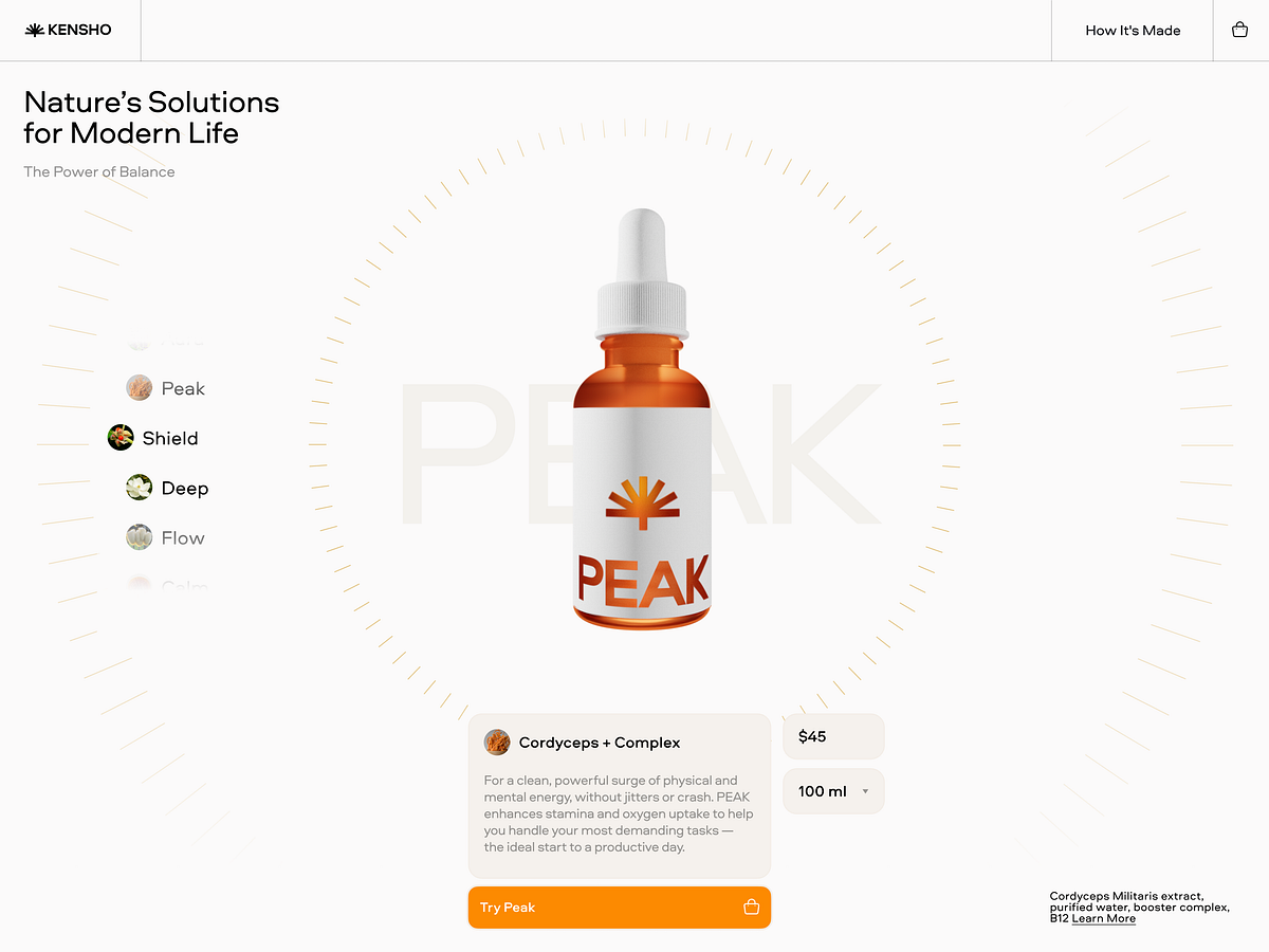 Animated Website for a Wellness Brand Image 1