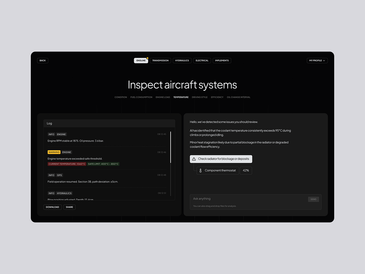 Smart Dashboard for Private Aircraft Management Image 3