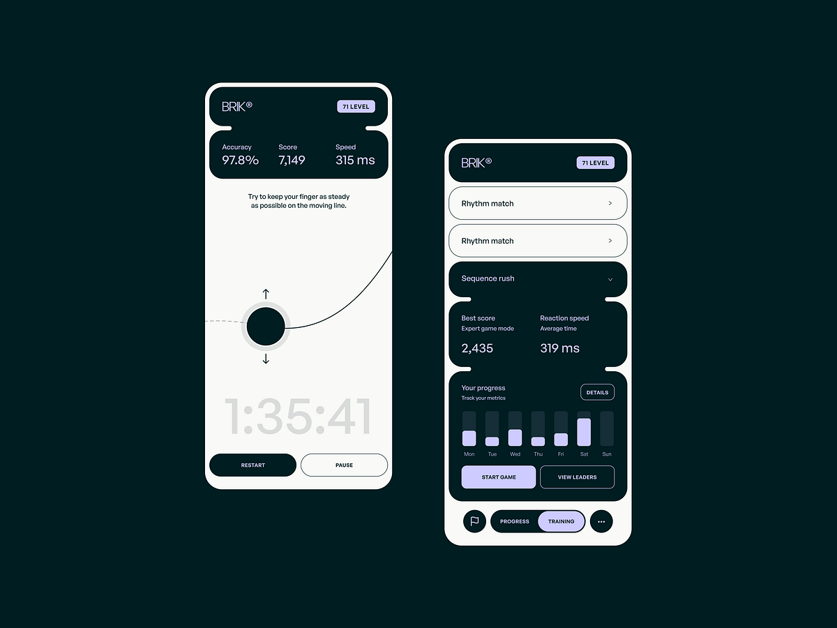 Mobile App Design for a Brain-Health Training Platform Image 2