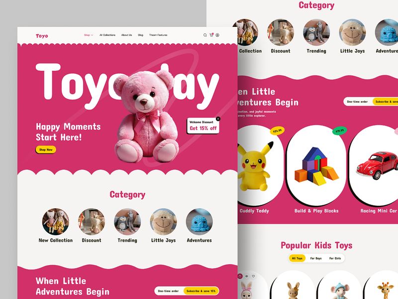 Toyo — Kids Toys E-commerce Website