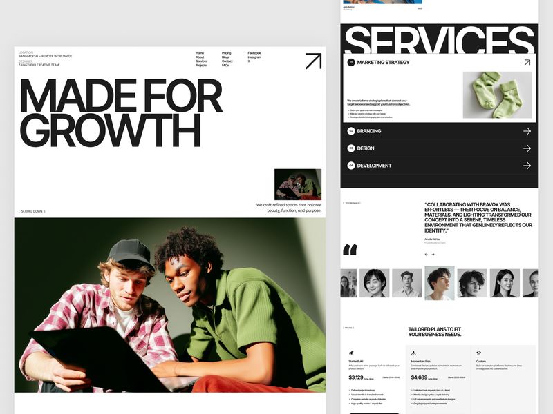Bravox — Creative Agency Website Designed for Growth