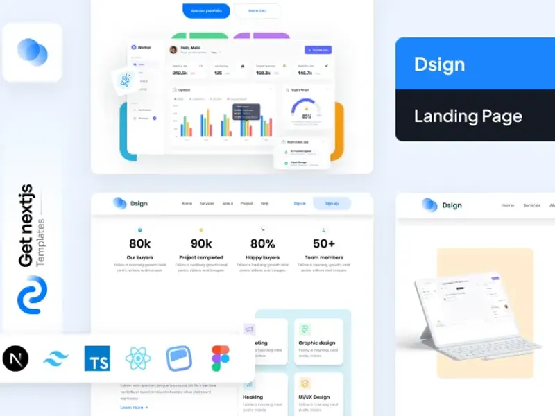 DSIGN Free NextJs Landing Page Template