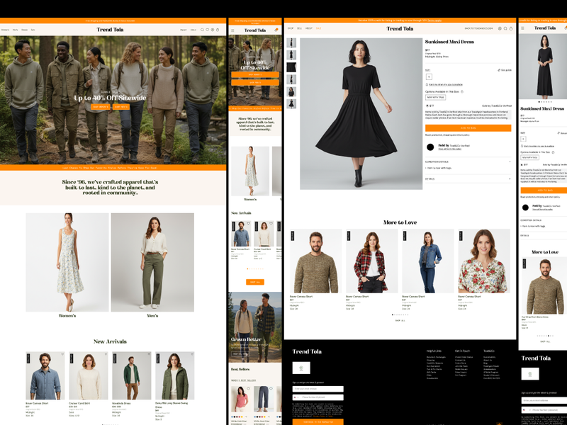 Trend Tola – Resale E-commerce UI Kit - Ecommerce design asset by ui8