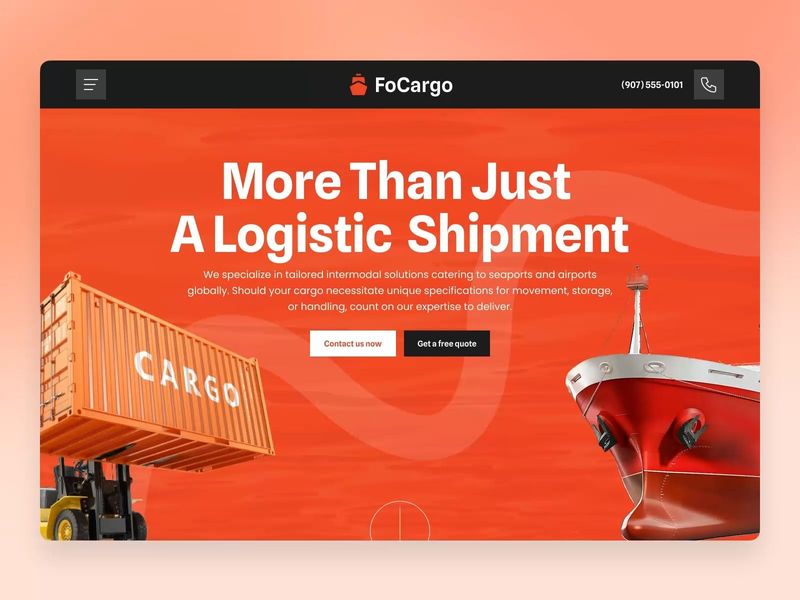 FoCargo - Logistic Website Design