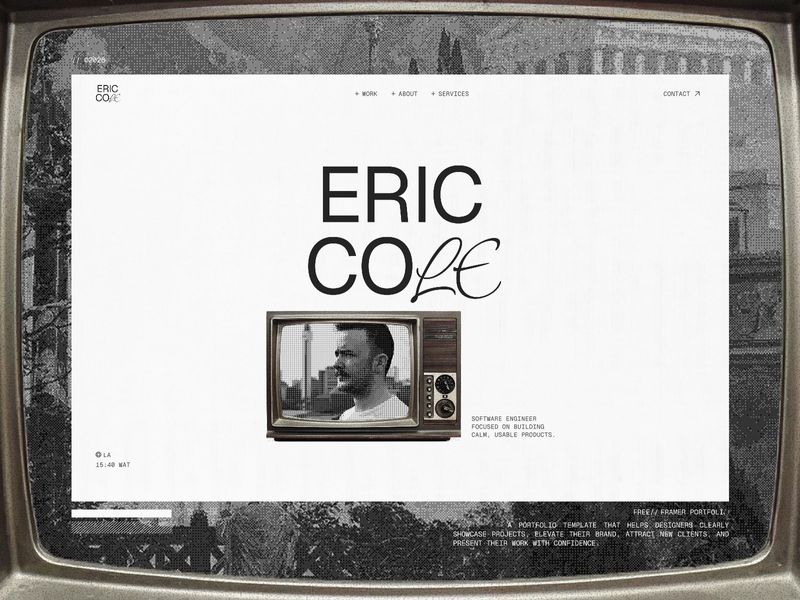 ERIC COLE by Zineddine Kessaimi - Uncategorized design asset by framer