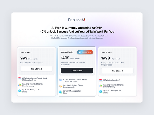 Pricing Page Design by Mostafizur Rahaman on Dribbble