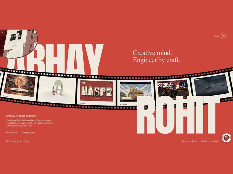 Abhay Rohit — Creative Product Engineer