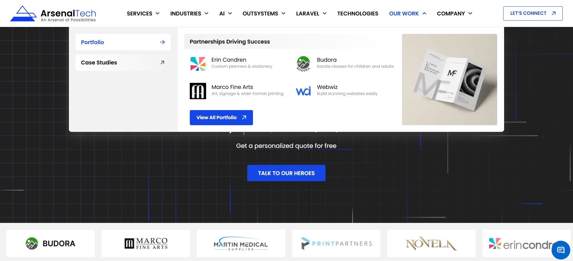 ArsenalTech - AI-Driven Software Development Company | Laravel, .NET, Cloud & Automation Image 0