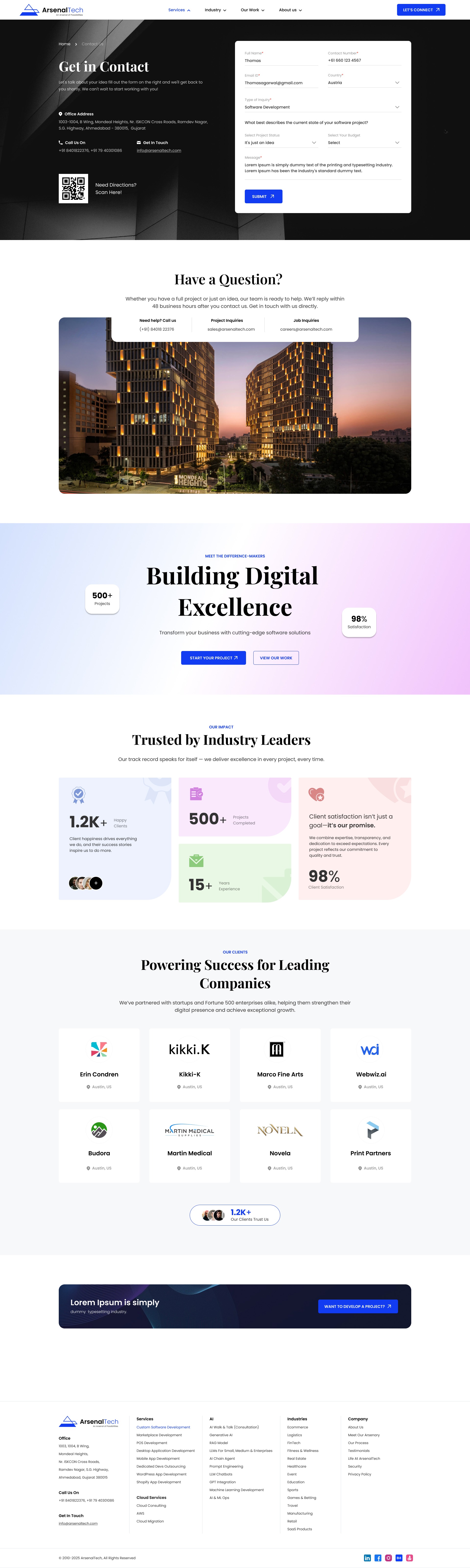 ArsenalTech - AI-Driven Software Development Company | Laravel, .NET, Cloud & Automation Image 2