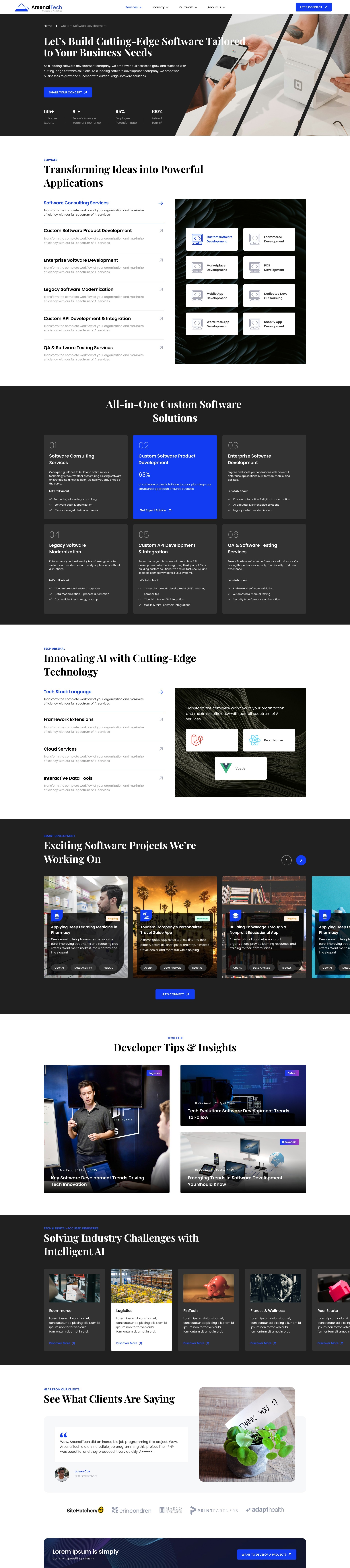 ArsenalTech - AI-Driven Software Development Company | Laravel, .NET, Cloud & Automation Image 6