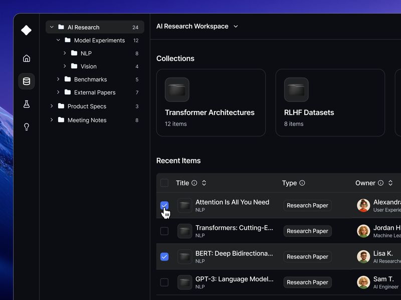 Folders - Consistent UI