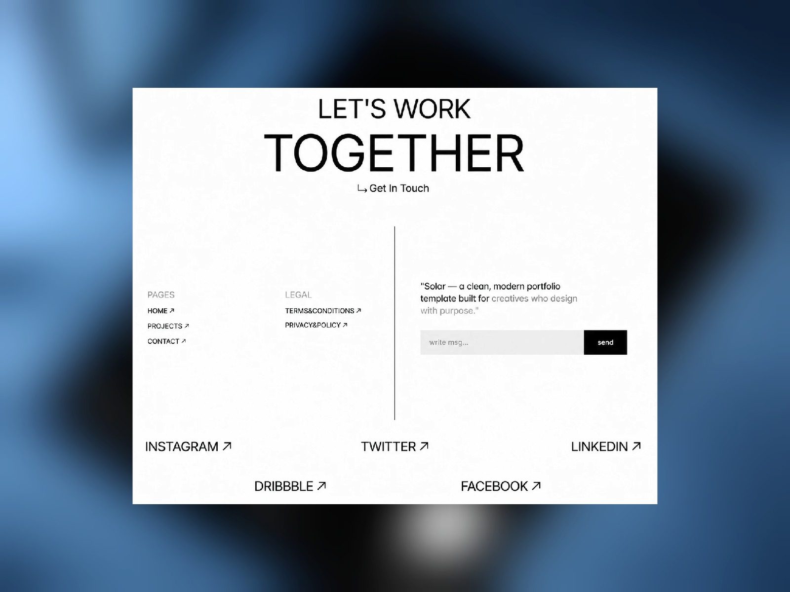 SHOLAR - Minimal Portfolio Template Image 1