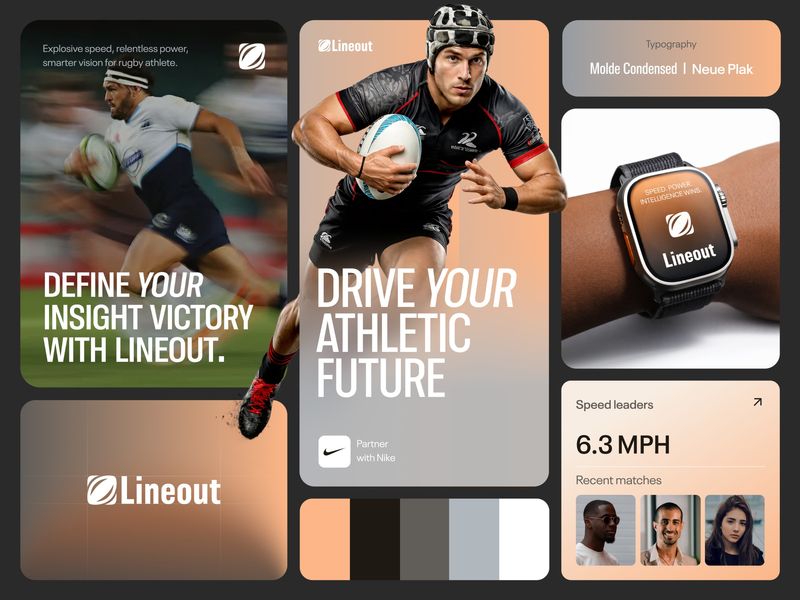 Lineout Sports Product Branding