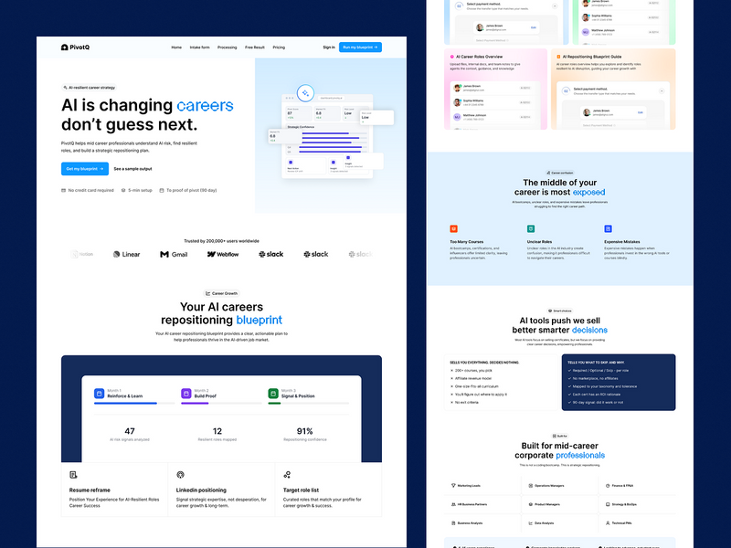 PivotQ – AI Career Platform