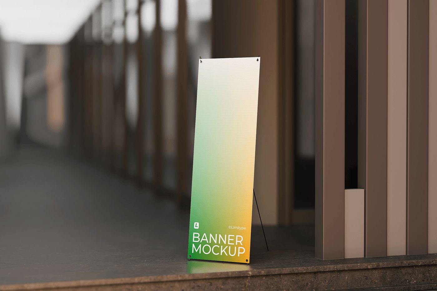 Stand Banner Mockup - 100% Free