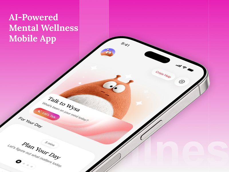 AI Mental Wellness App UI/UX Design