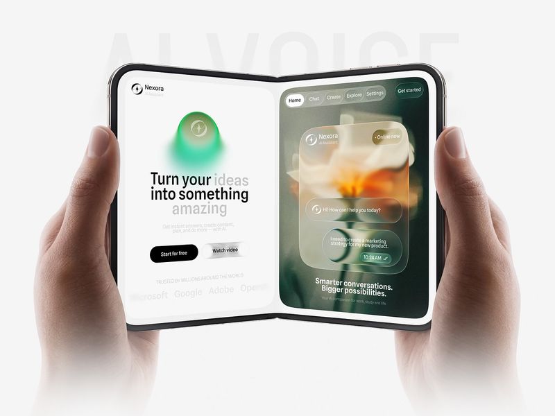 AI Voice Assistant SaaS — Modern Landing Page UI