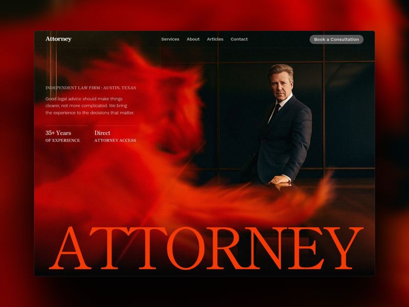 Attorney — Free Framer website template for legal firms