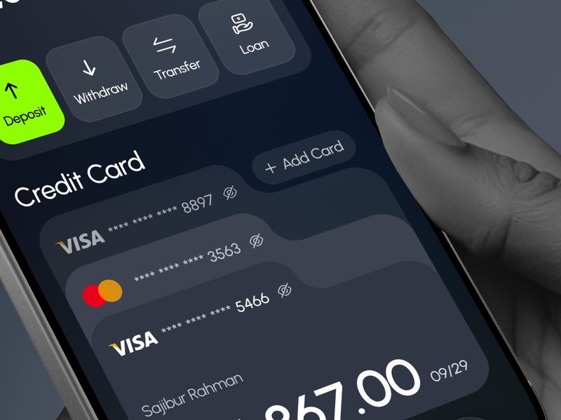 Finance Wallet App Design