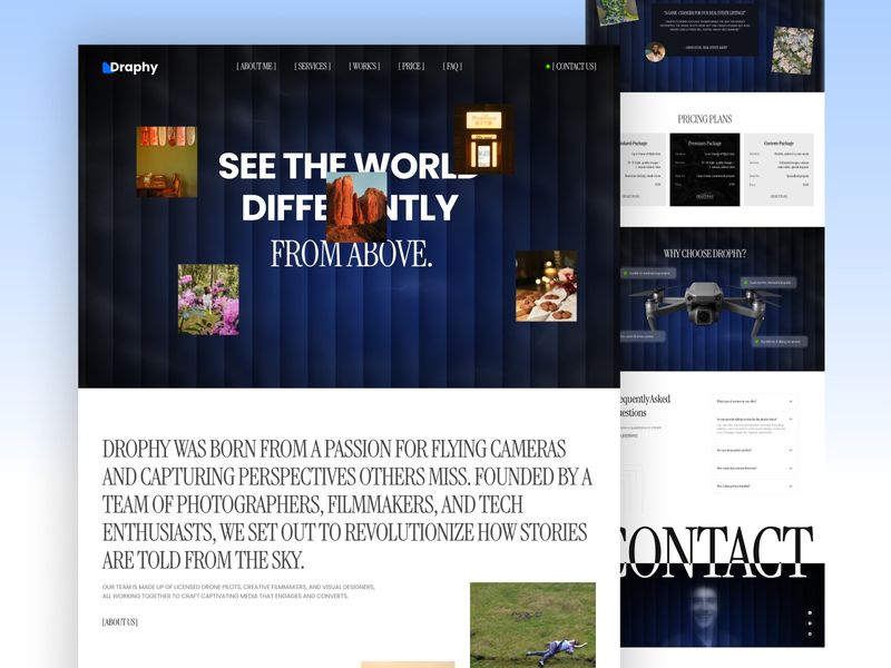 Drone photographer website