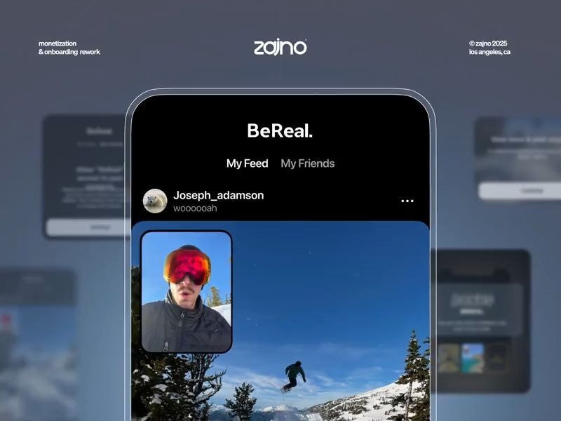 New UX/UI Design for the Social Platform BeReal