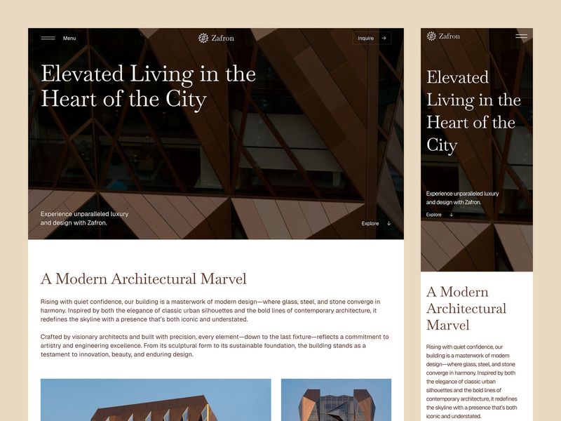 Zafron — Luxury RealEstate Website Template