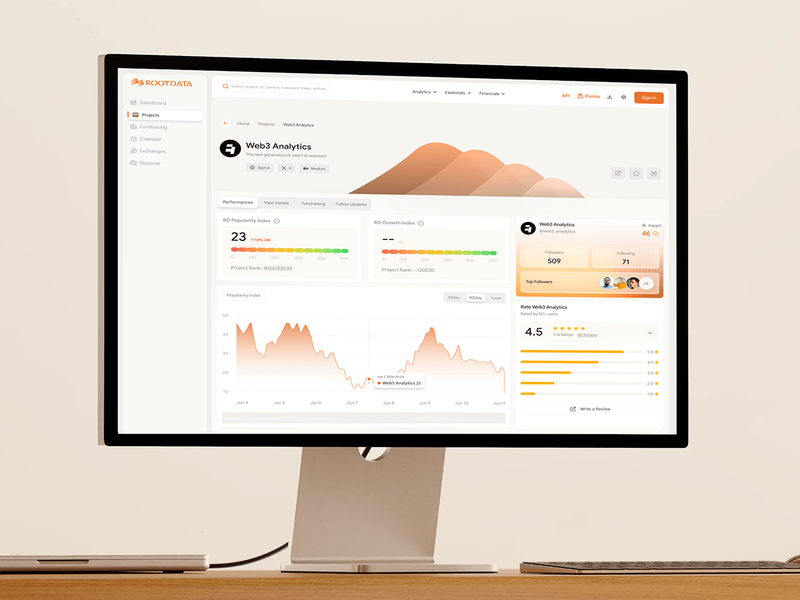Web3 Analytics Dashboard Design