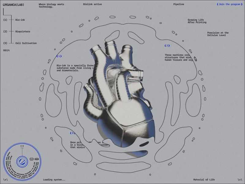 Website for a Medical Futuristic Project