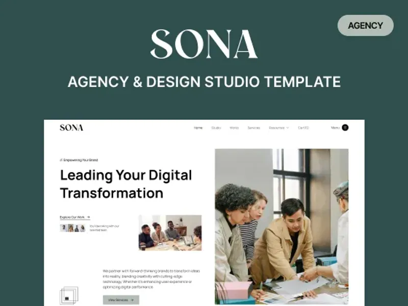 Sona Studio - Portfolio & Agency Website Template