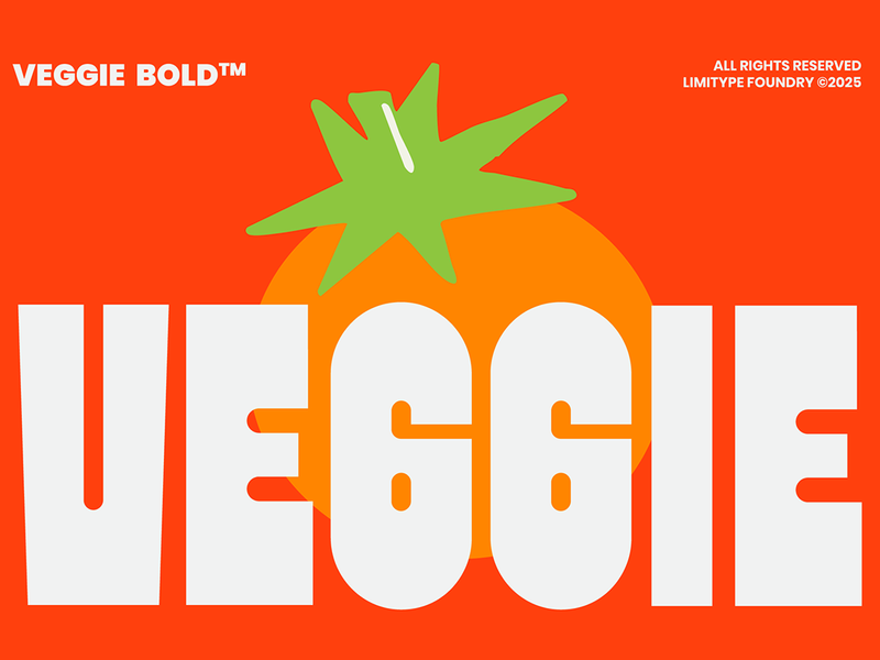 Veggie - Bold Font