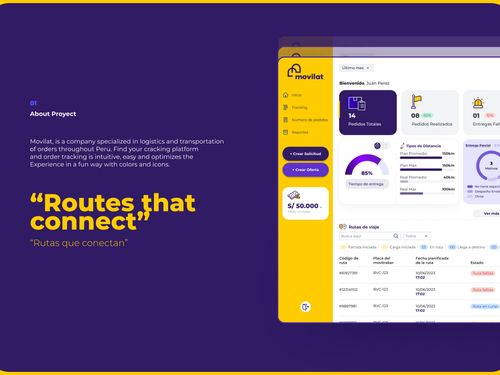 Movilat - logistics / SaaS UI UX Design
