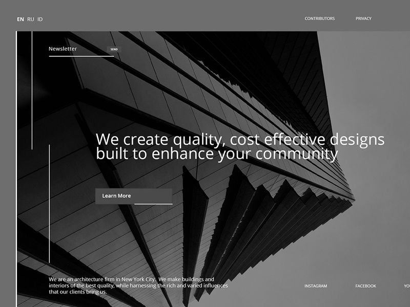Arch | Minimalist Web Design for Contemporary