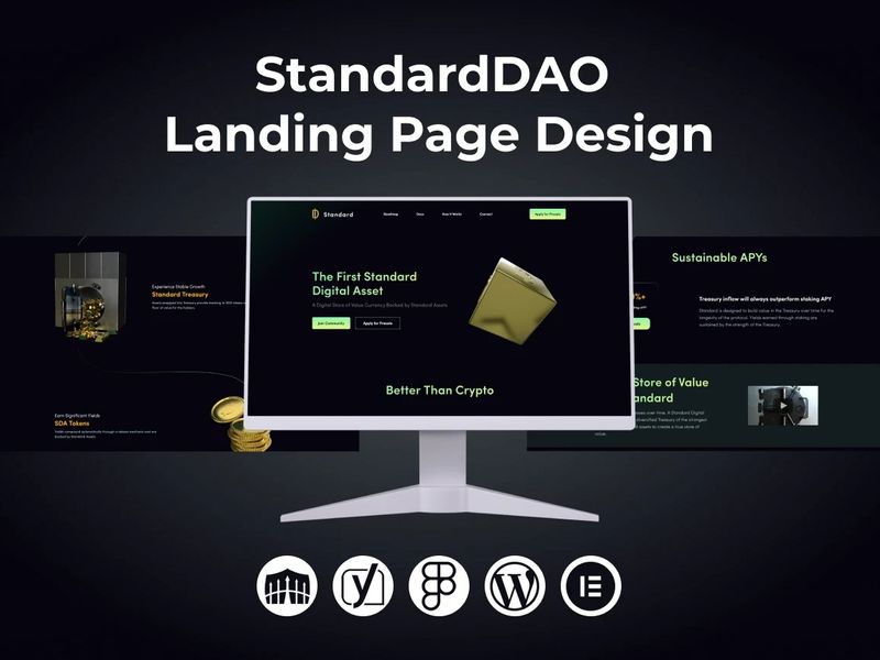 StandardDAO Landing Page Design