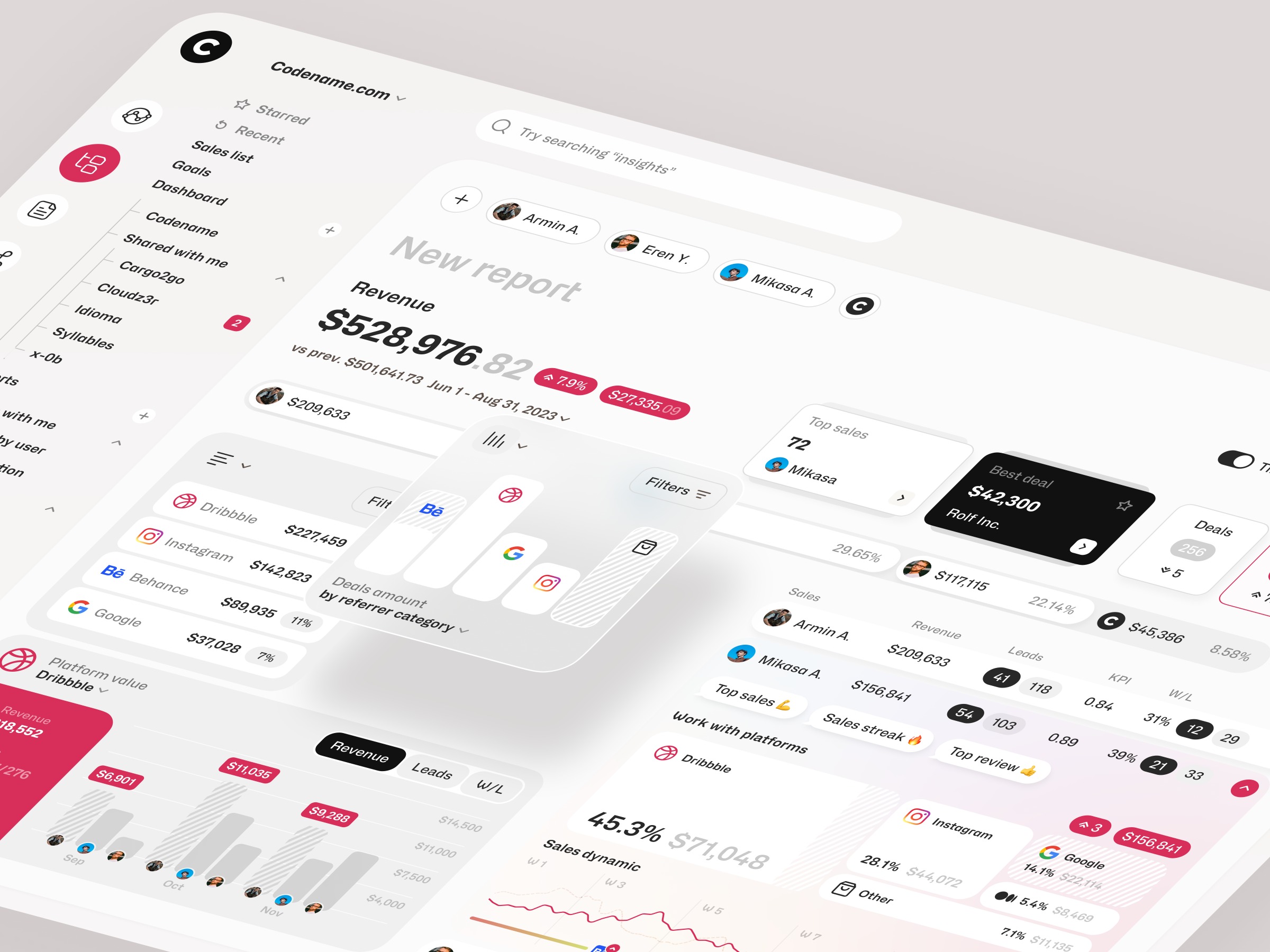 Sales Tracking SRM Dashboard UI/UX Design by Shakuro Image 2