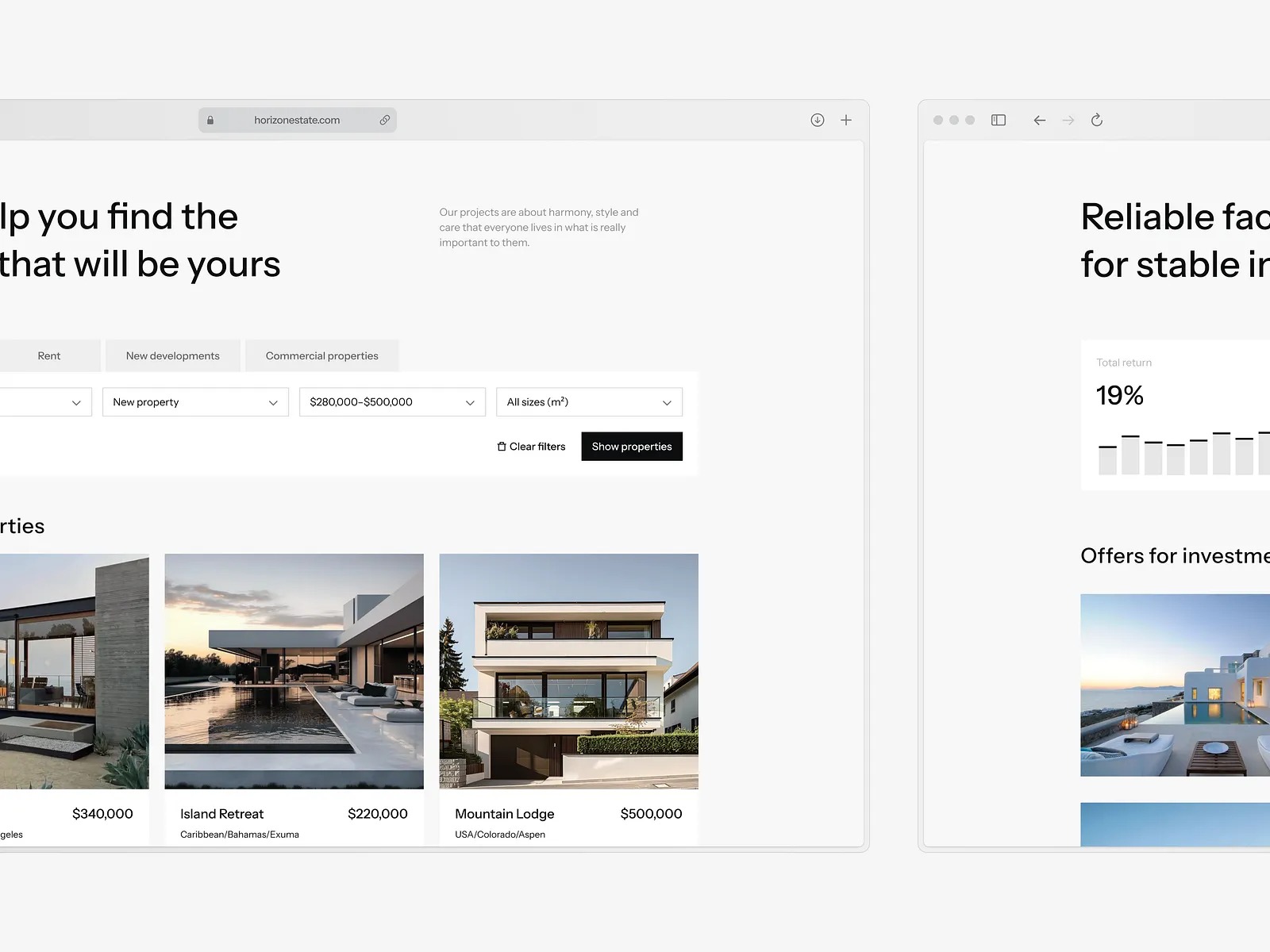 Real Estate Website Design Image 0