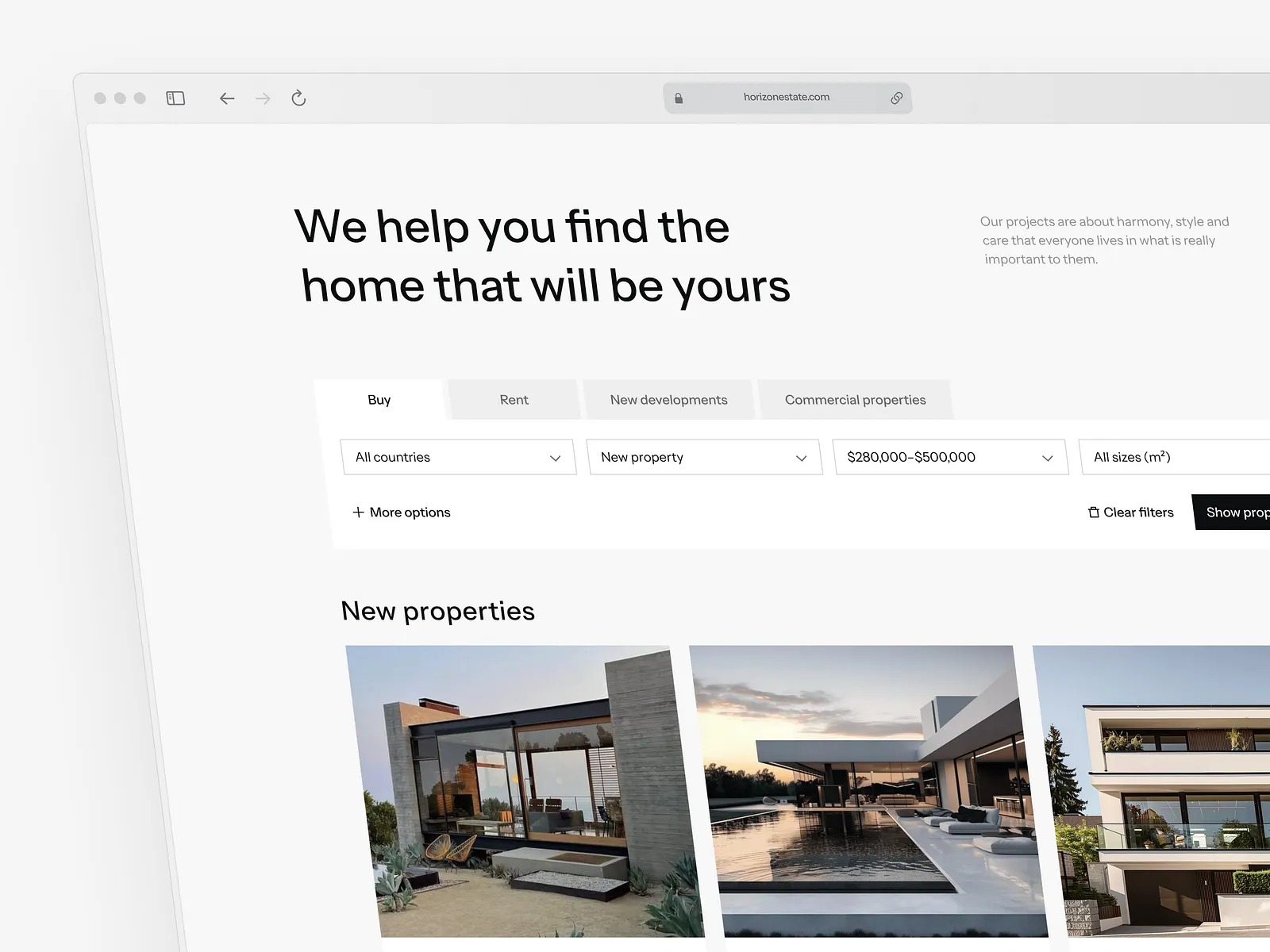Real Estate Website Design Image 2