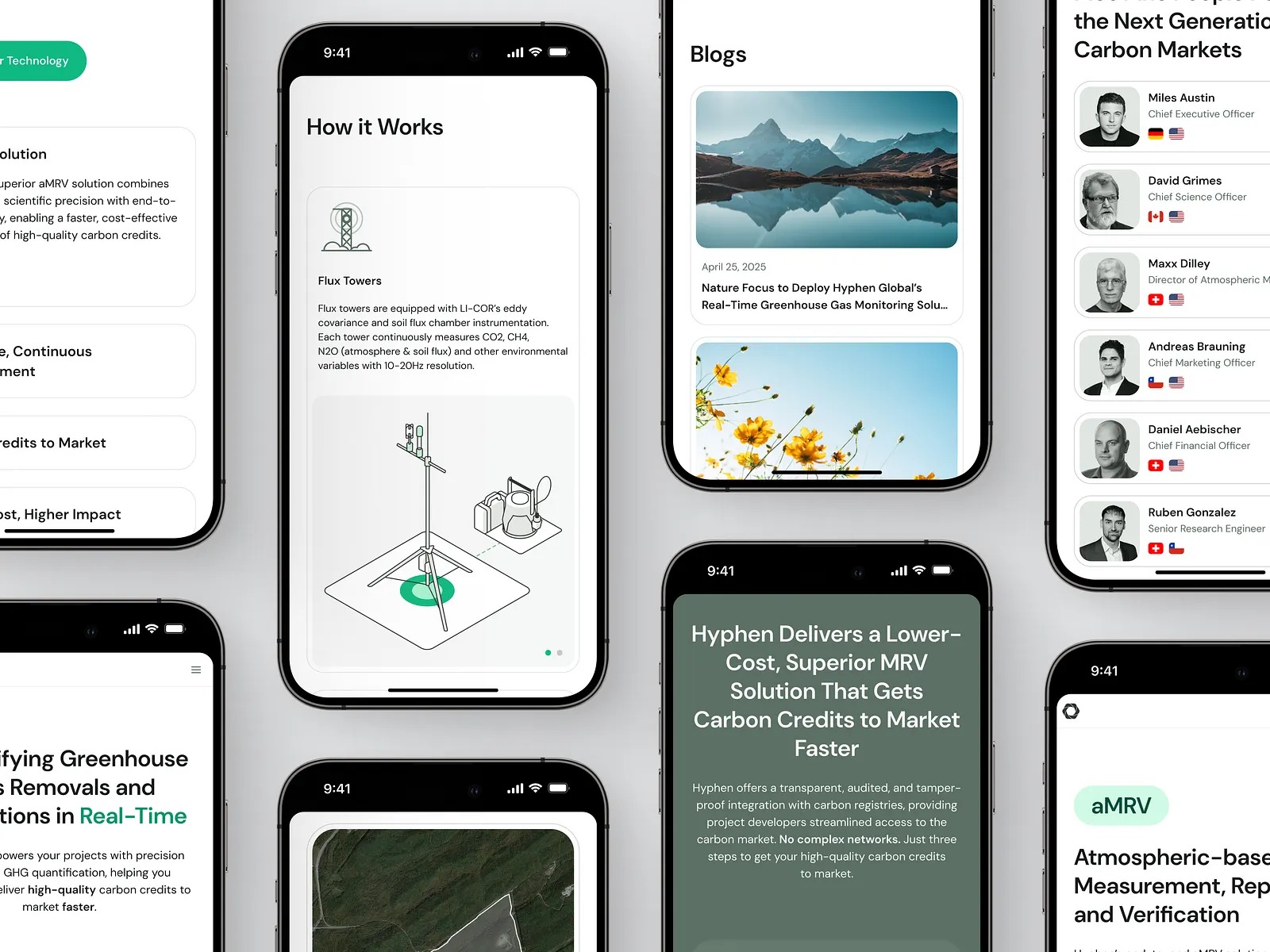 Landing Page for a Carbon Measurement and Verification Company Image 0