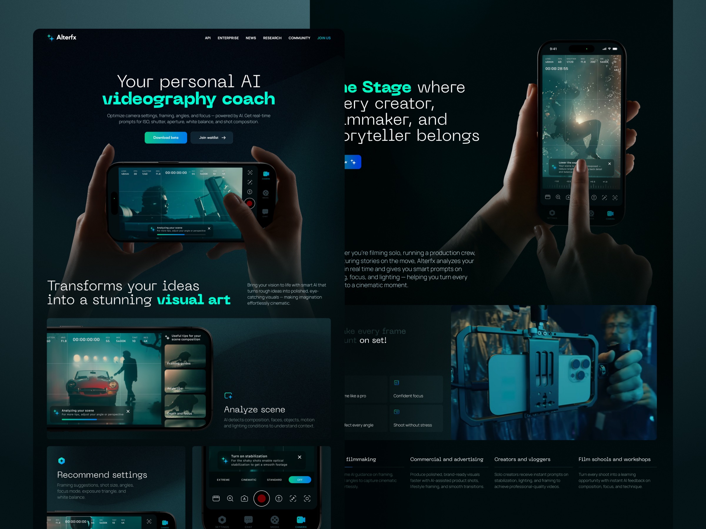 Landing Page Animation for AI Video Production Platform Image 0