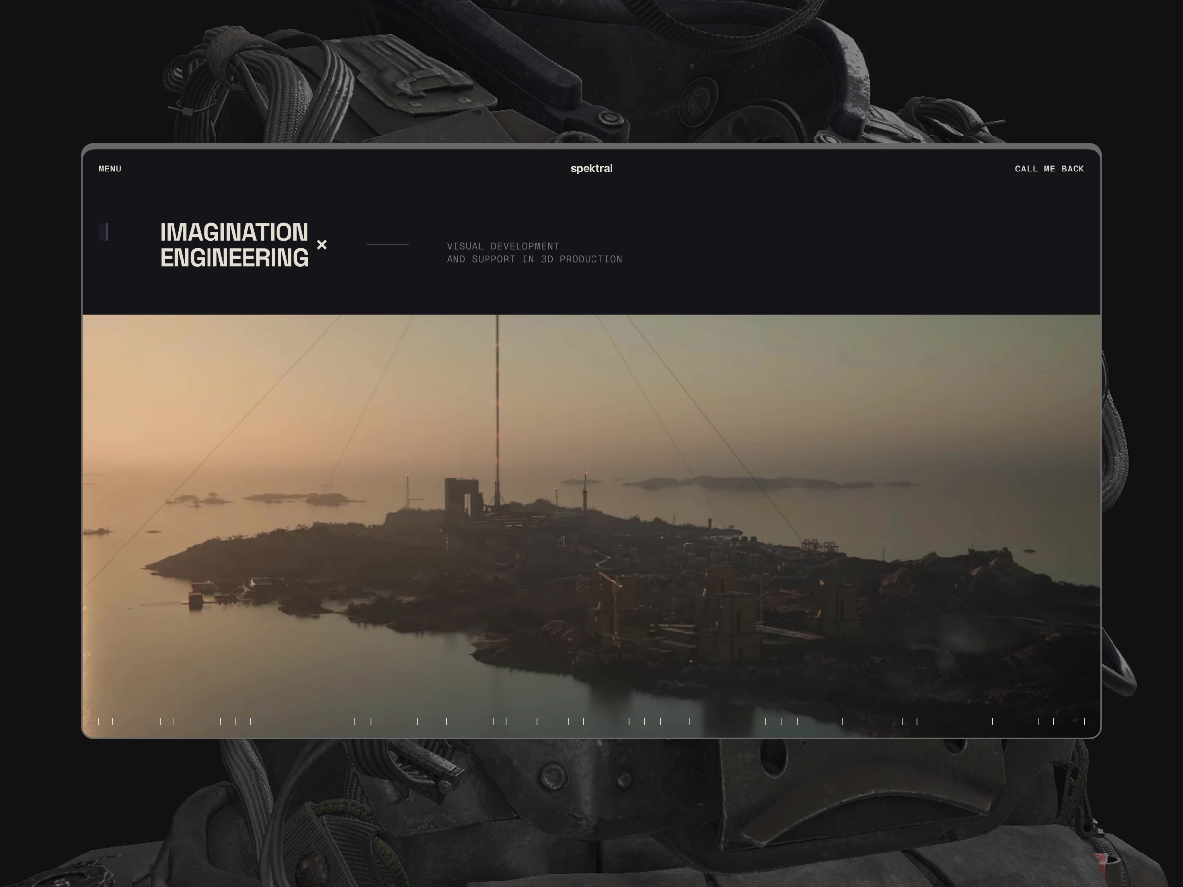 3D Production Studio Website Design Image 1