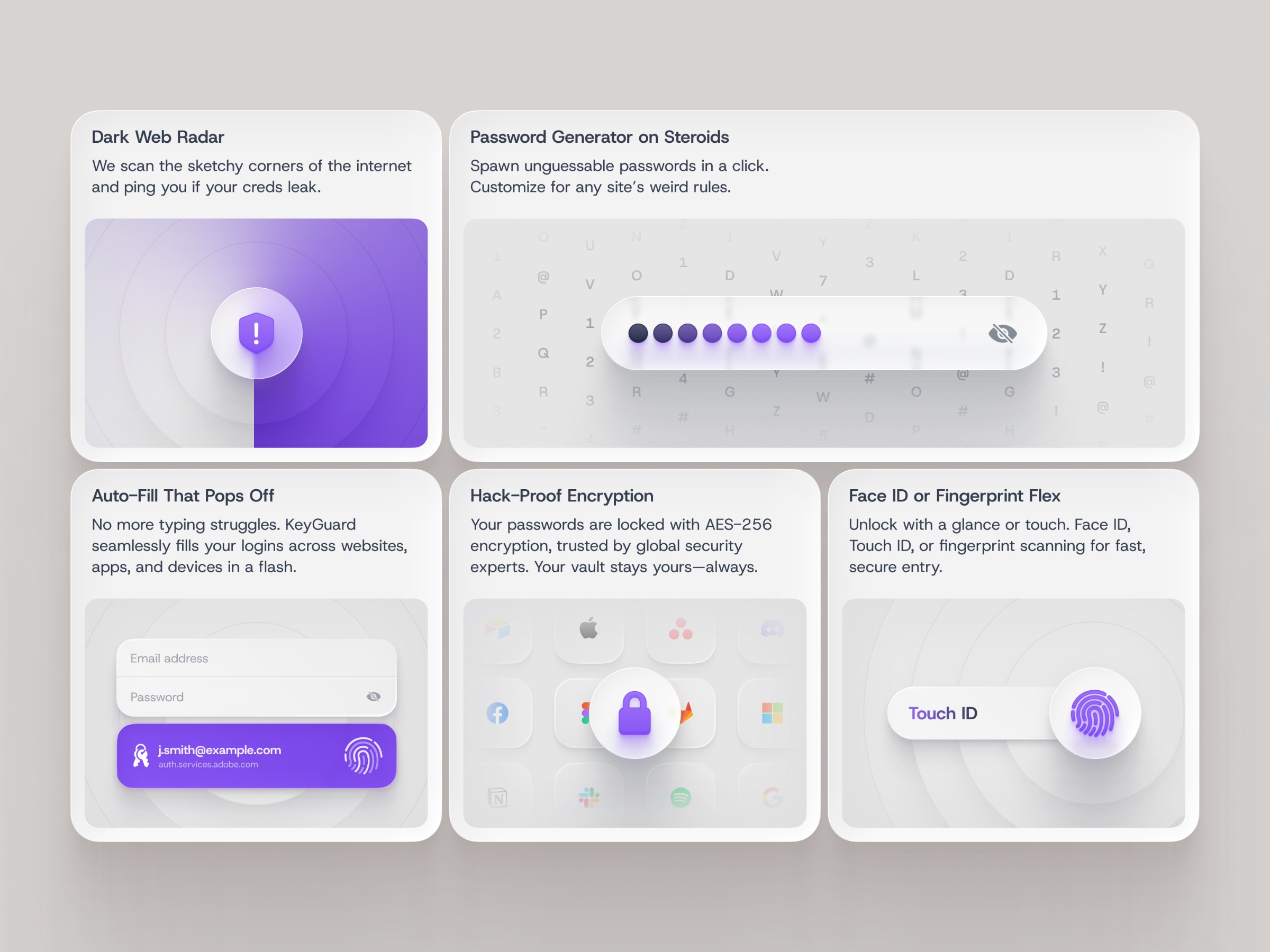 Landing Page Design for Password Manager Image 1