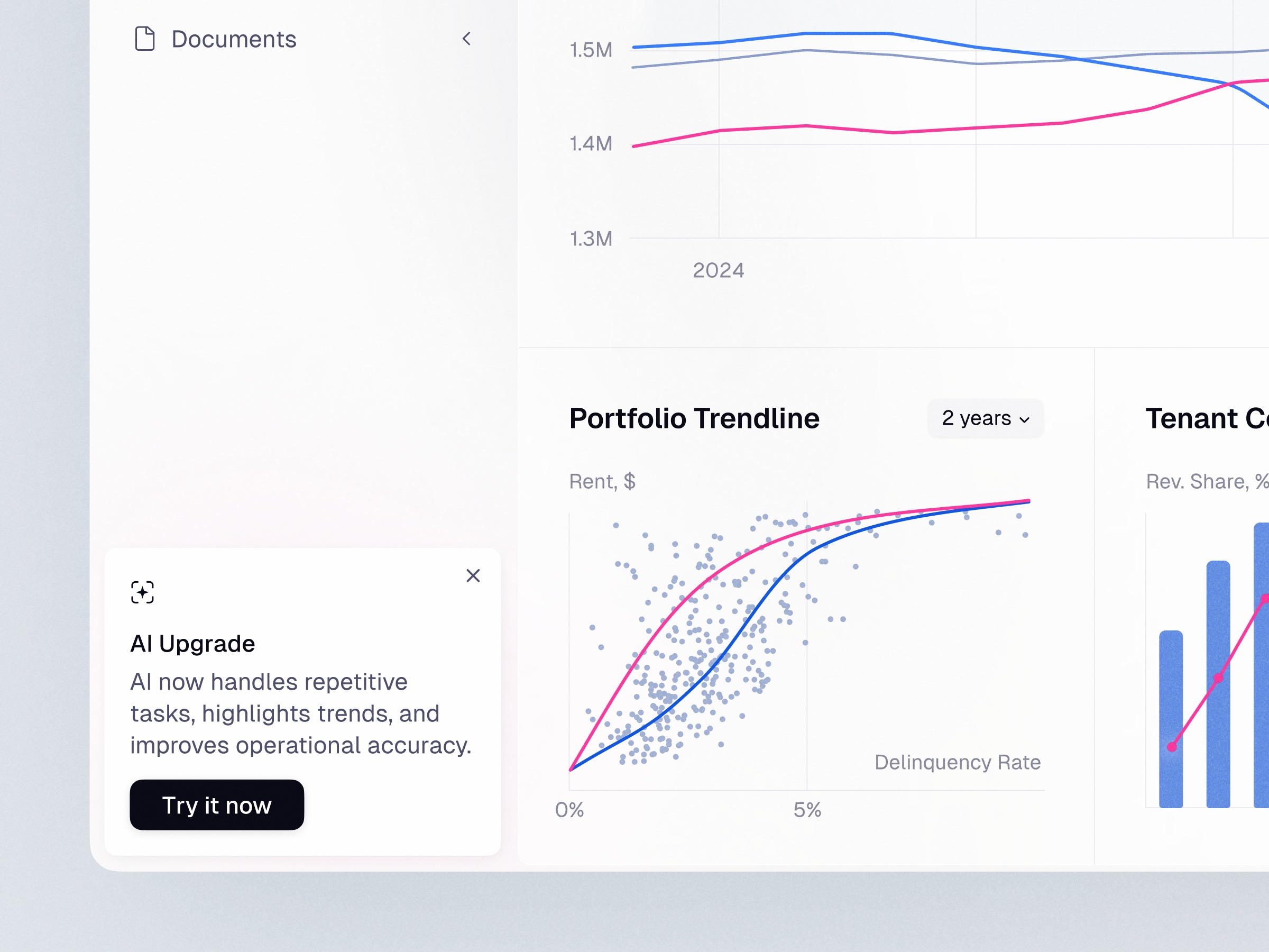 ERP Dashboard Design for Warehouse Portfolio Management Image 1