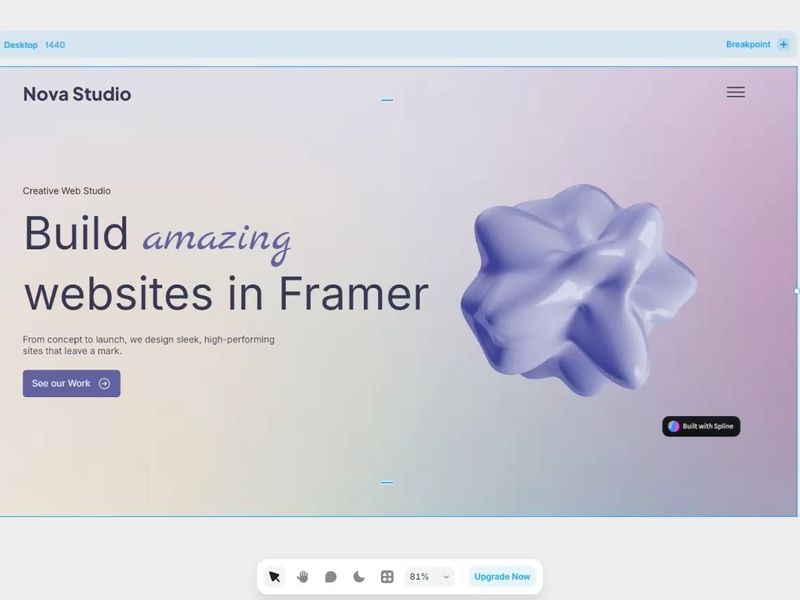 🚀 Integrations with Framer & Spline