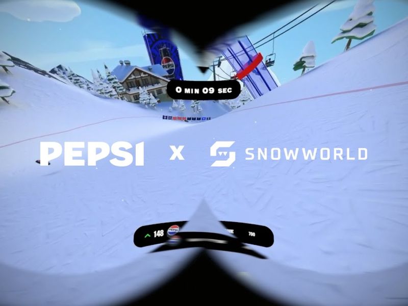Pepsi Slope Challenge: VR Snowboarding Activation by HXTN | Immersive Branded Experience - YouTube