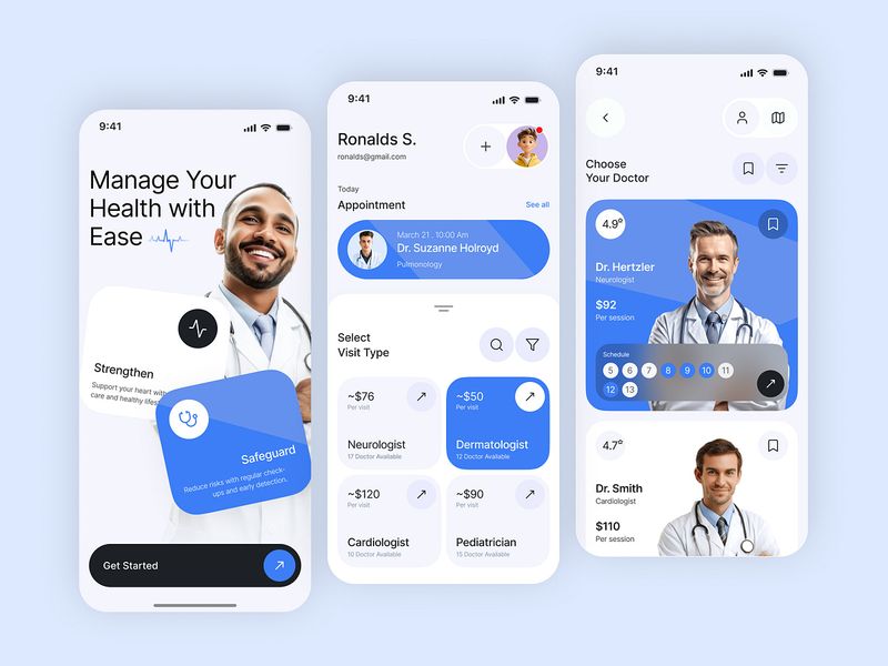 Doctor app design