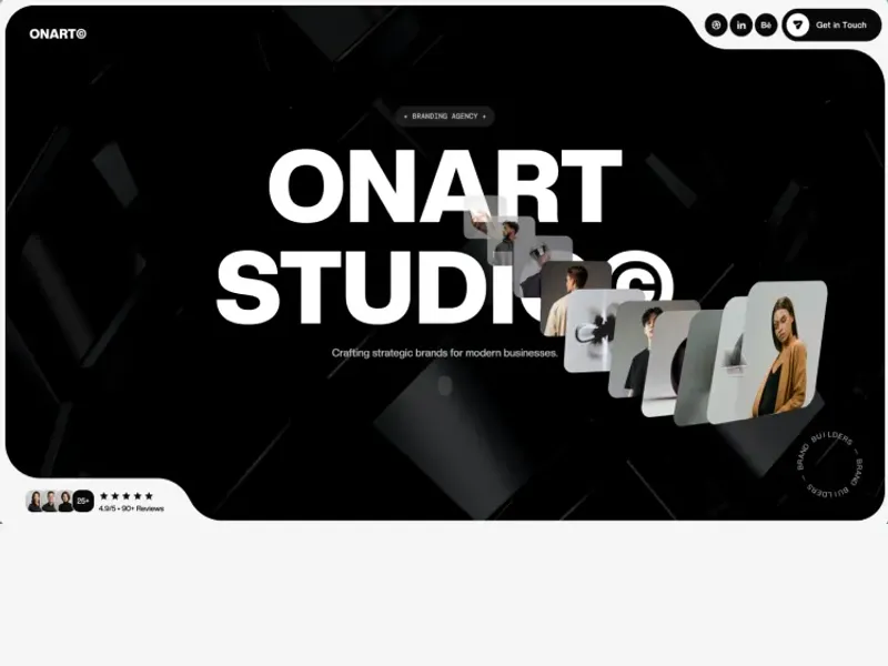 Onart by Templout - Portfolio, Agency design asset by webflow