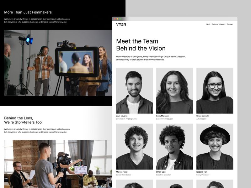 VYZN — Video Production Agency Template