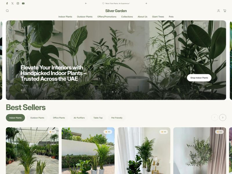 Silver Garden – E-commerce UI Design